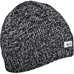 Mössa i svart melange med Thinsulate-foder, Lahti.