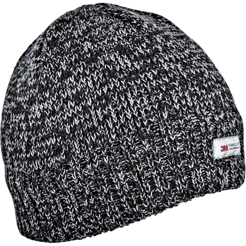 Mössa i svart melange med Thinsulate-foder, Lahti.