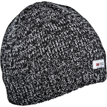Mössa i svart melange med Thinsulate-foder, Lahti.