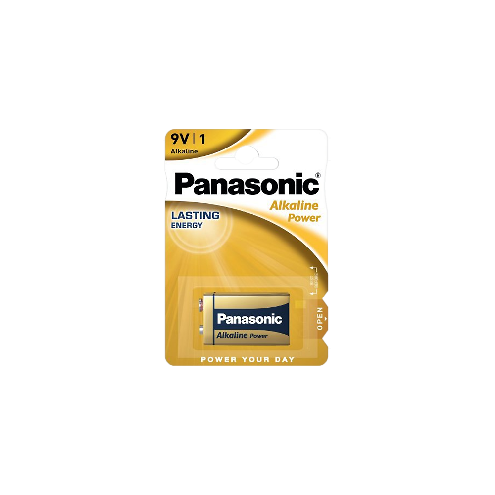 Alkaliskt batteri Panasonic BRONZE LR9V 1 st/fp. Alkaliskt batteri Panasonic BRONZE LR9V 1 st/fp.
