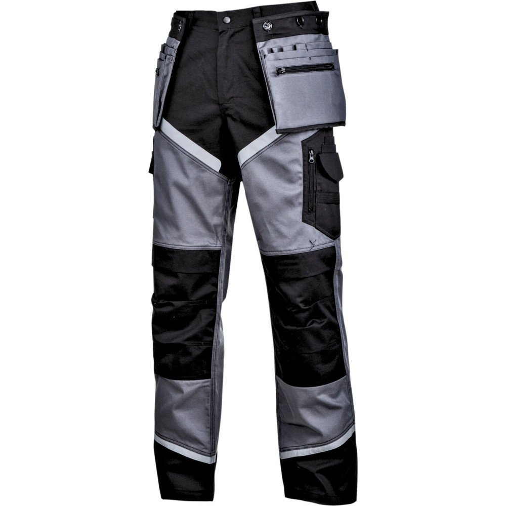 Spodnie czarno-szare z pasami odblask., '2xl', ce, lahti Spodnie czarno-szare z pasami odblask., '2xl', ce, lahti