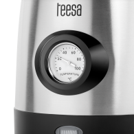 Vattenkokare med vattentemperaturindikator, TEESA, rostfritt stål, 2200W, 1,7L