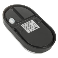 LED-vägglampa Maclean, grå färg, 1100 lm, 15 W, IP54, naturligt vitt ljus (4000K), MCE341