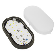 LED-vägglampa Maclean, grå färg, 1100 lm, 15 W, IP54, naturligt vitt ljus (4000K), MCE341