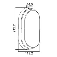 LED-vägglampa Maclean, grå färg, 1100 lm, 15 W, IP54, naturligt vitt ljus (4000K), MCE341