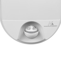 LED-lampa med rörelsesensor från Maclean, infraröd, vit färg, 15W, IP54, naturligt vitt ljus (4000K), 1100lm, MCE340 W.
