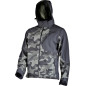 Jacka softshell med huva, kamouflagegrön-svart, 'm', CE, Lahti Jacka softshell med huva, kamouflagegrön-svart, 'm', CE, Lahti