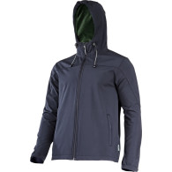 Kurtka softshell z kapt. czarna, 'l', ce, lahti