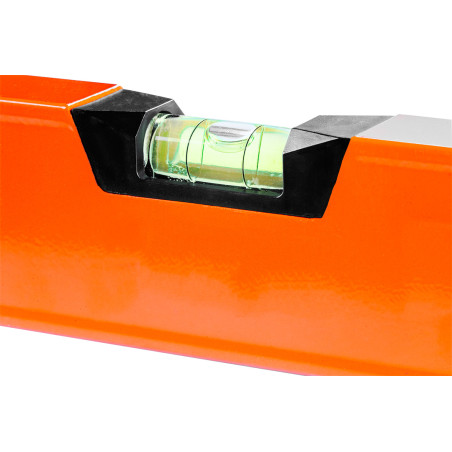 Vattenpass av aluminium, 2 libeller, fräst undersida, 150 cm