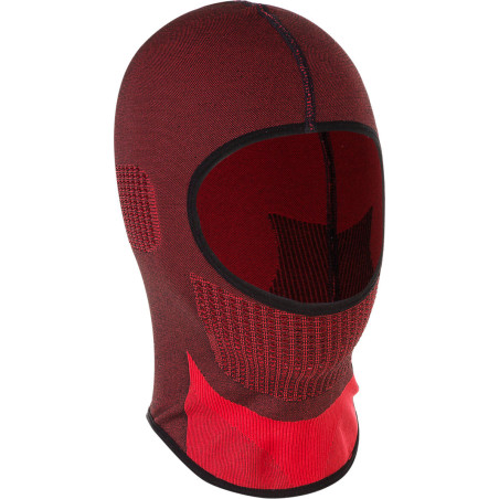 Balaclava termoaktiv svart-röd, CE, Lahti