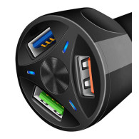 PLS34H Bil laddare 3xusb qc