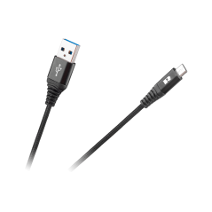 USB-kabel - USB-micro REBEL 50 cm svart