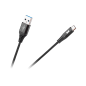USB-kabel - USB typ C REBEL 200 cm svart