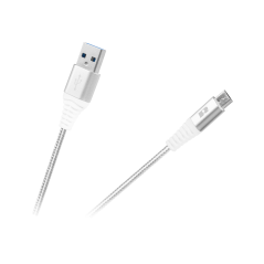 USB-kabel - USB micro REBEL 50 cm vit