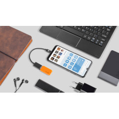 Adapter USB-kontakt A 3.0 - C-kontakt OTG REBEL 15 cm