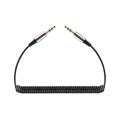 Ljudkabel Jack 3.5 hane - hane REBEL spiral 100 cm