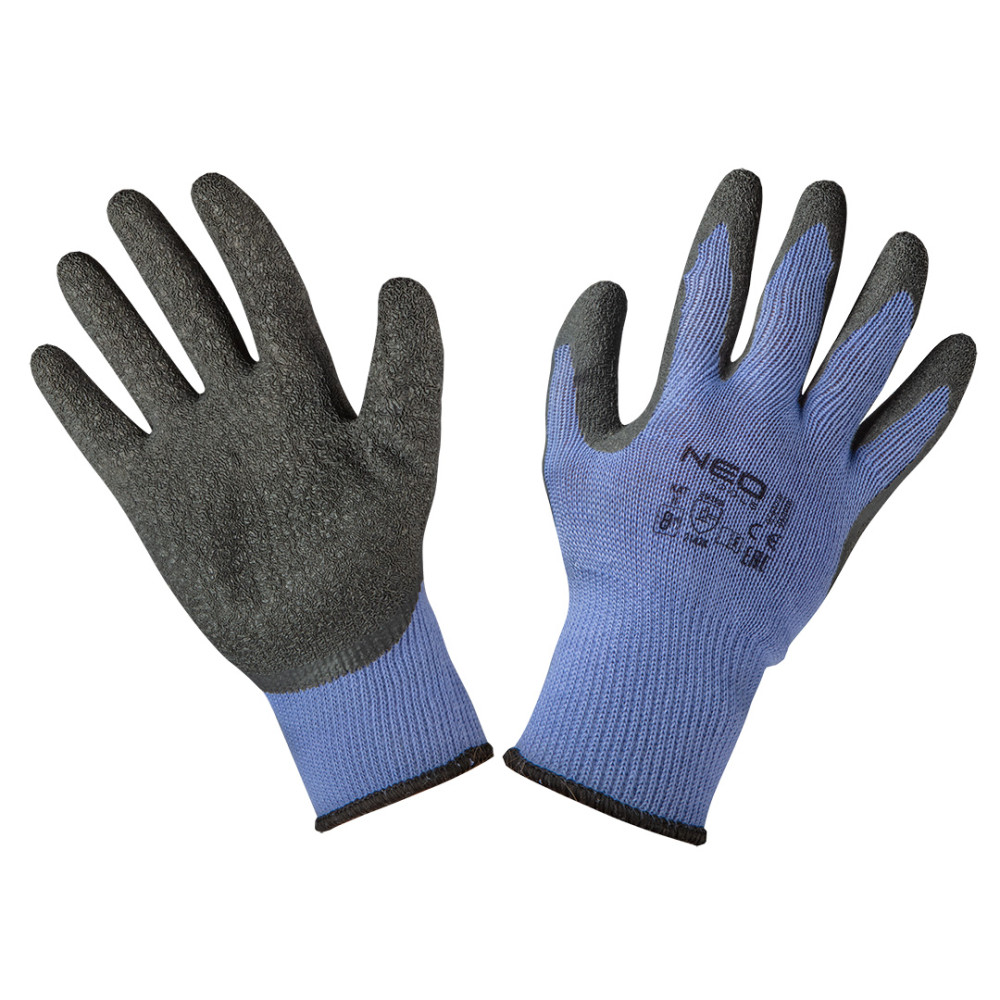 Arbetshandskar, bomull med polyester täckt med latex, 2143X, storlek 8 Arbetshandskar, bomull med polyester täckt med latex, 2143X, storlek 8