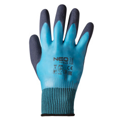 Arbetshandskar, polyester belagd med latex (2 lager), 3141X, storlek 9