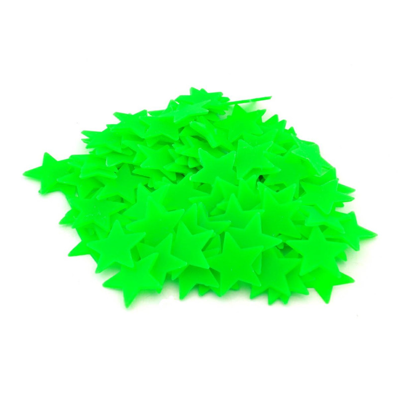 AG683 Fluorescerande stjärnor 100 stycken