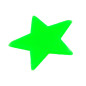 AG683 Fluorescerande stjärnor 100 stycken