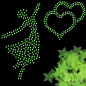 AG683 Fluorescerande stjärnor 100 stycken