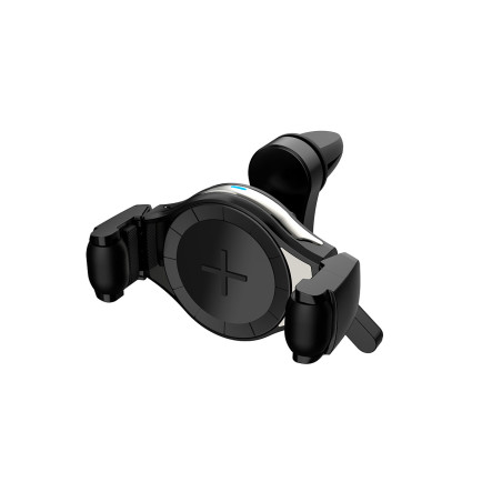 Bilhållare för mobiltelefon med trådlös laddning och snabbladdning qc 3.0 combo amio-02249