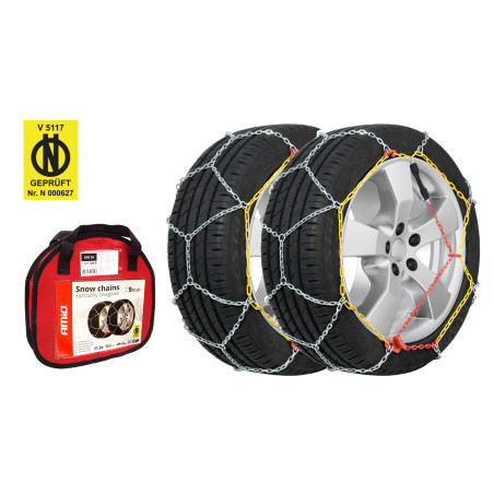 Snökedjor ö-norm 9mm + väska kns-100 amio-02319