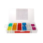 Säkringssatser för bilar, maxi set komplett mix 24 st. amio-02323.