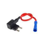 Adapter med extra säkring, bypass-minisäkring 20A amio-02333