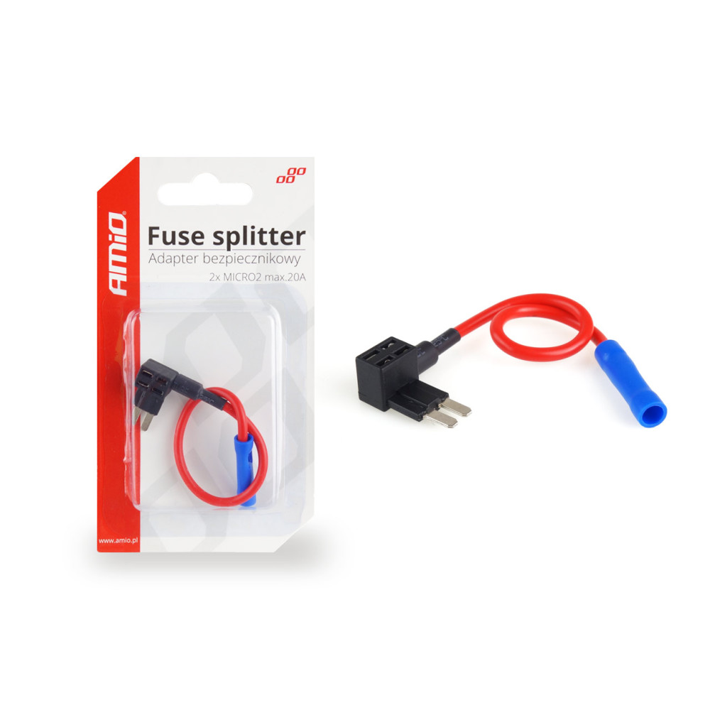 Adapter säkringssäkring extra säkring bypass micro 2 20a amio-02335 Adapter säkringssäkring extra säkring bypass micro 2 20a amio-02335