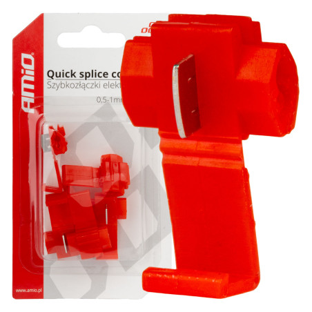 Snabbkopplingar elektriska 0,5-1mm2 10a 5 st. blister amio-02340