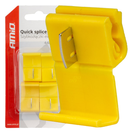 Snabbkopplingar elektriska 04-6mm2 24a 4 st. blister amio-02342