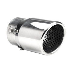 Slutdelen av avgasröret är av rostfritt stål mt 017 krom amio-02348.