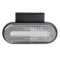 Lampa med LED-kontur OM-01-W oval vit AMIO-02375