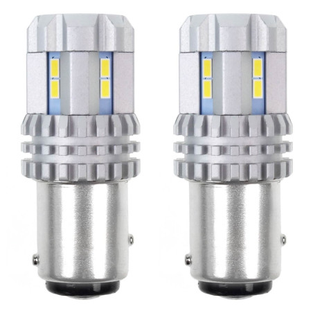 LED-lampor Canbus 3020 22 SMD ultraljusa 1157 bay15d p21/5w vit 12v 24v amio-02450