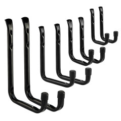 Garage hooks, set of 8 pieces. 

(Note: The translation provided is in English as there is no direct translation from Polish to 