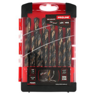 Borrsatser för metall HSS DIN338 slipad kant, 25 stycken (1-13 mm) Proline