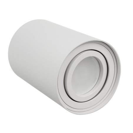 Rör / Maclean ytanmonterad armatur, punkt, halogen, rund, aluminium, GU10, 80x115mm, vit färg, MCE422 W