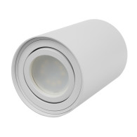 Rör / Maclean ytanmonterad armatur, punkt, halogen, rund, aluminium, GU10, 80x115mm, vit färg, MCE422 W