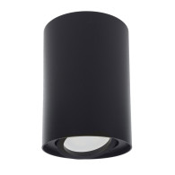 Tuba / yttre takfäste Maclean, punktbelysning, halogen, rund, aluminium, GU10, 80x115mm, svart färg, MCE422 B