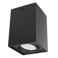 Rör / Maclean yttre armatur, punktbelysning, halogen, fyrkantig, aluminium, GU10, 80x80x115mm, svart färg, MCE426 B.