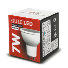 LED-lampan Maclean, GU10, 7W, 220-240V~, 50/60Hz, neutral vit färg, 4000K, 490 lumen, MCE437 NW | HandlaSmidigt.se
