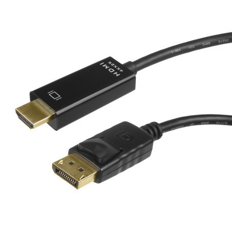 Display Port (DP) - HDMI-kabel Maclean, 4K/30Hz, 1,8m, MCTV-714