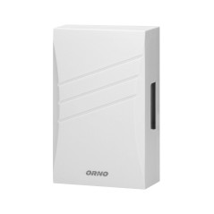 Elektromekanisk tvåtonig ringklocka med inbyggd transformator, BELIS 230V - 8V, vit