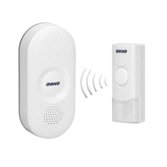 Trådlös ringklocka Longa AC, nätverksansluten, inlärningssystem, 36 ljud, räckvidd 300m.