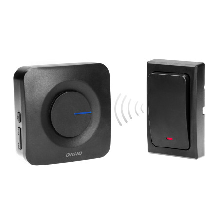 Trådlös ringklocka ONDO AC, nätverksansluten, batterilös knapp, inlärningssystem, 36 ljud, räckvidd 200m.