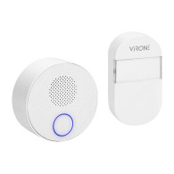 Trådlös ringklocka SONUS AC, nätverksansluten, batterilös knapp, inlärningssystem, 38 ljud, 100m