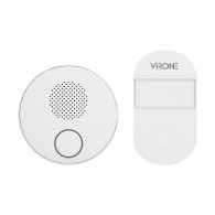 Trådlös ringklocka SONUS AC, nätverksansluten, batterilös knapp, inlärningssystem, 38 ljud, 100m
