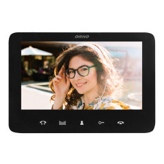 Trådlös videodörrtelefon med färgskärm, 7-tums LCD, med närhetsläsare för nyckelbrickor, intercom, ytmontage, INDI N.