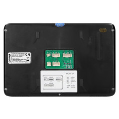 Ett videodörrtelefonsystem, handsfree, färg, LCD 7', intercom, med kodlås, ytmontage, svart, SCUTI.